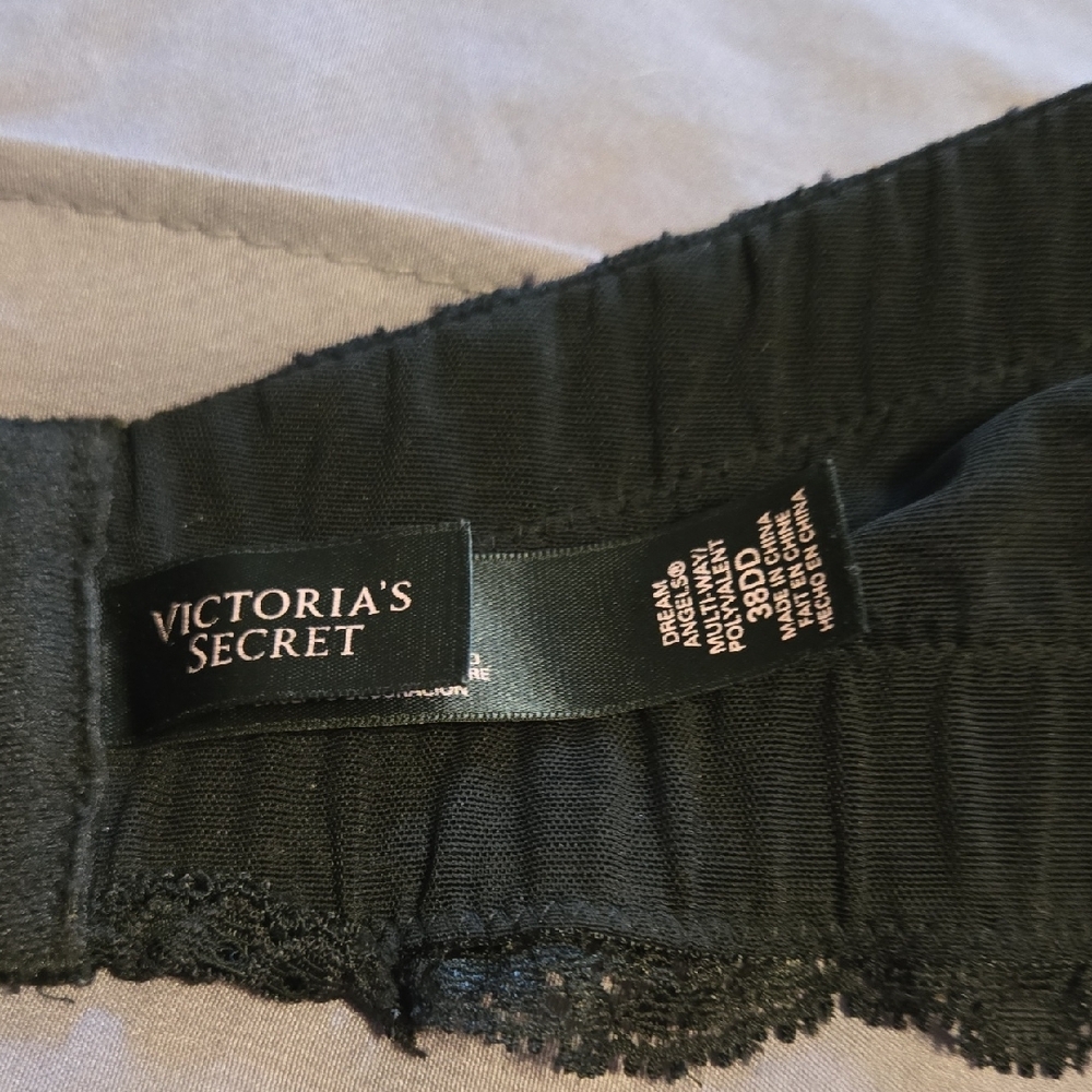 Victoria's Secret Black Strapless Lace-Trim Bra - Picture 5 of 7